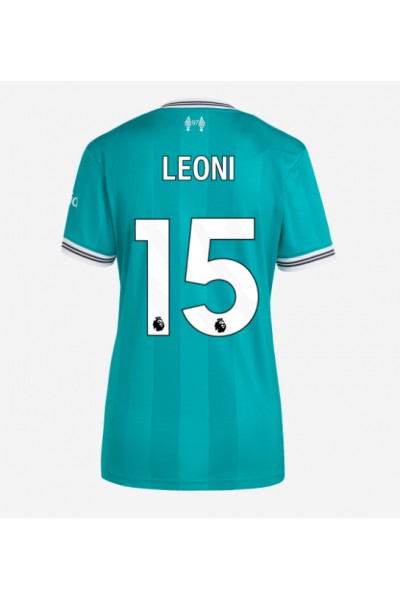 Liverpool Giovanni Leoni #15 Jalkapallovaatteet Naisten Kolmaspaita 2025-26 Lyhythihainen Liverpool Giovanni Leoni #15 Jalkapallovaatteet Naisten Kolmaspaita 2025-26 Lyhythihainen